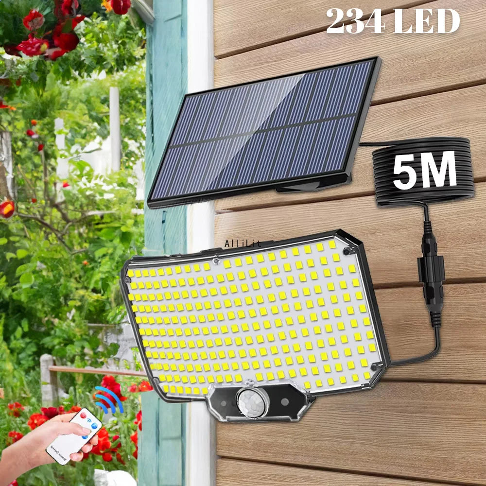 Lumière solaire avec détecteur de mouvement